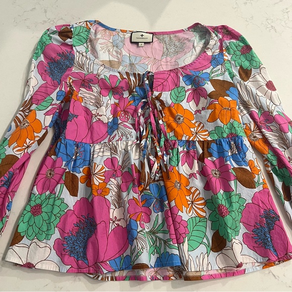 TUCKERNUCK • Wild Rhapsody Baskin Tie Top - Picture 2 of 2